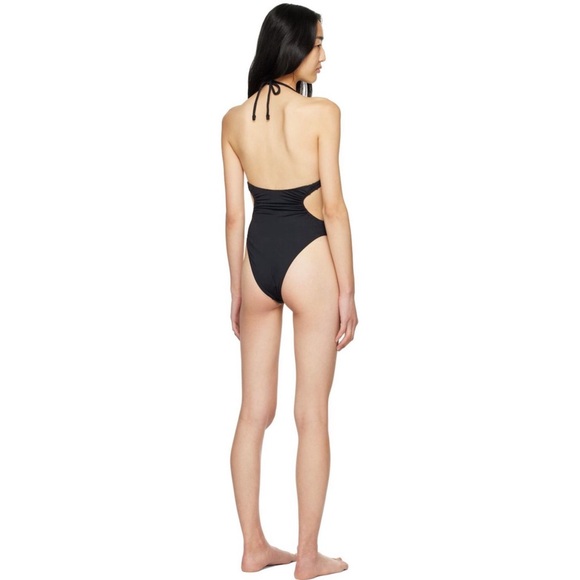 NWT Anine Bing Lilo Black One Piece Swimsuit w Cutouts L - Picture 11 of 11